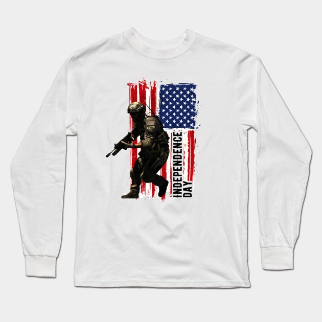 Independence Day Long Sleeve T-Shirt by MShams13